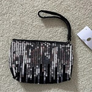 Deb sequin wristlet
